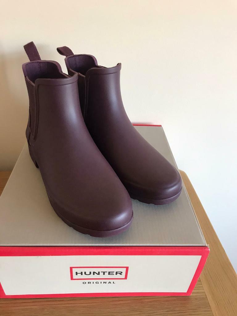 hunter chelsea boots size 5